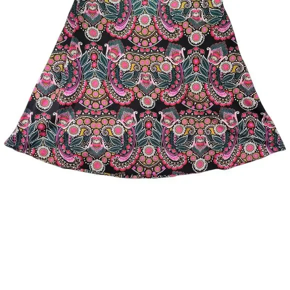 Boden Maxi Dress Open Back Cutout Paisley Floral Black Plus 20 22 NWT Pockets - Picture 14 of 16